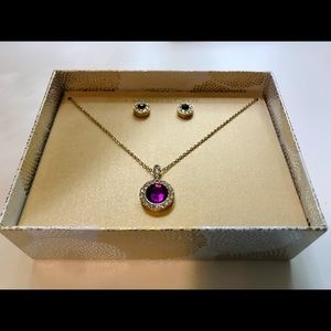Charter Club Purple Necklace Set